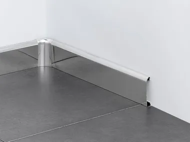 NOVORODAPIE ST. STEEL ACOUSTIC ISOLATION - Stainless steel skirting board _ EMAC Italia